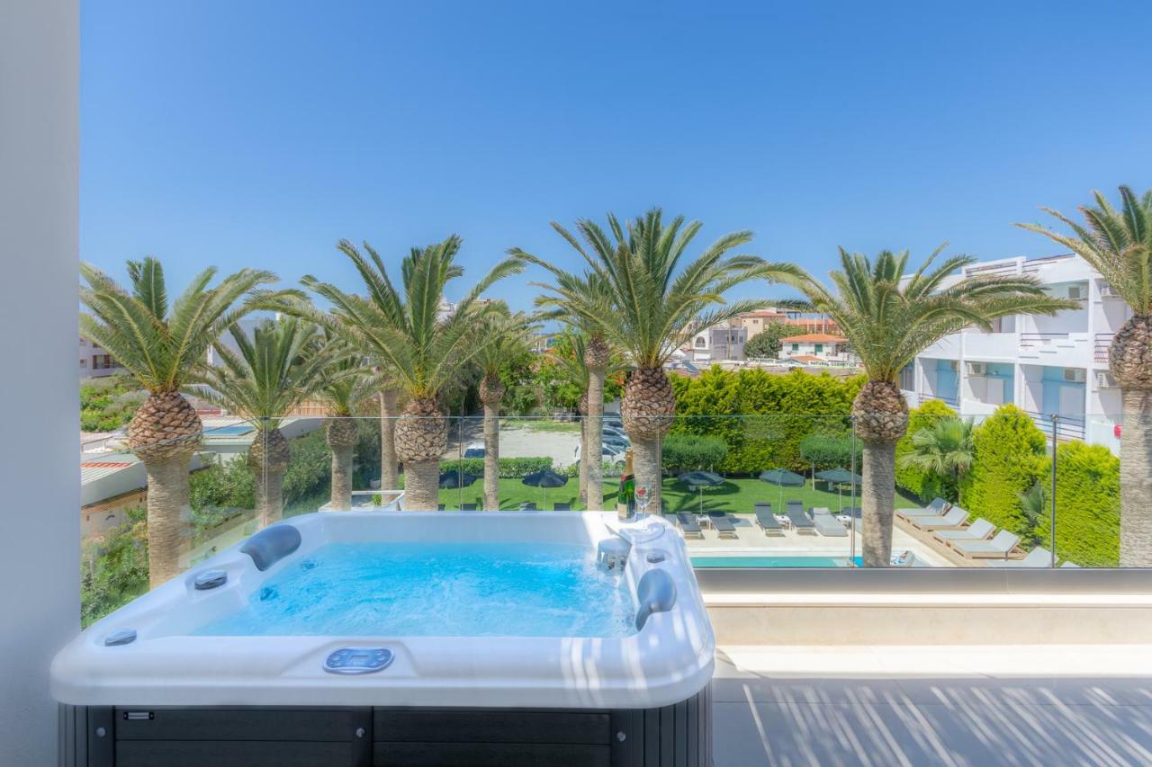 Drossia Palms Hotel And Nisos Beach Suites Malia Dış mekan fotoğraf